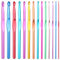 Häkelnadel Set, 14 Stück Crochet Hooks, Multicolor Aluminium Stricknadeln, Metall Häkelnadel Set, 14 Größen, für Anfänger Oder Profis (2mm-10mm)