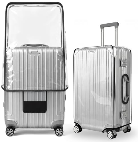 T Tersely Clear PVC Suitcase Cover Protectors 26 Inch Suitcase Covers