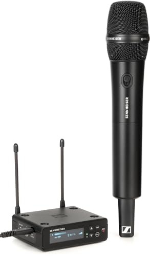 Sennheiser EW-DP 835 SET (Q1-6) Tragbares digitales UHF-Drahtlosmikrofonsystem mit SKM-S Handsender und dynamischem Mikrofonmodul MMD 835 mit Nierencharakteristik - Schwarz (700030)