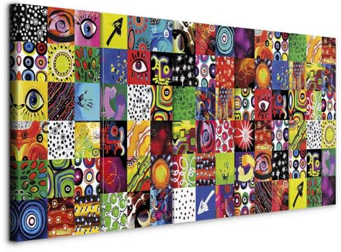 murando - Akustikbild Schalldämmung, 100x40 cm, 5-teilig, Schallschutz | Verbessert Raumakustik, reduziert Hall, ideal fürs Büro oder Wohnzimmer, hochwertige Verarbeitung, schnelle Montage, stilvoll