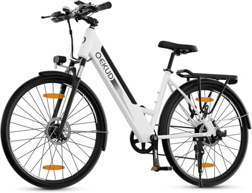 Qekud 26 Zoll E-Bike Herren/Frauen Elektrofahrrad mit 36V/13Ah Li-Ion Akku 250 WattMotor7-Gangschaltung mit LCD Display Hybridmodus Reichweite bis zu 100KM EU-konform，mit APP