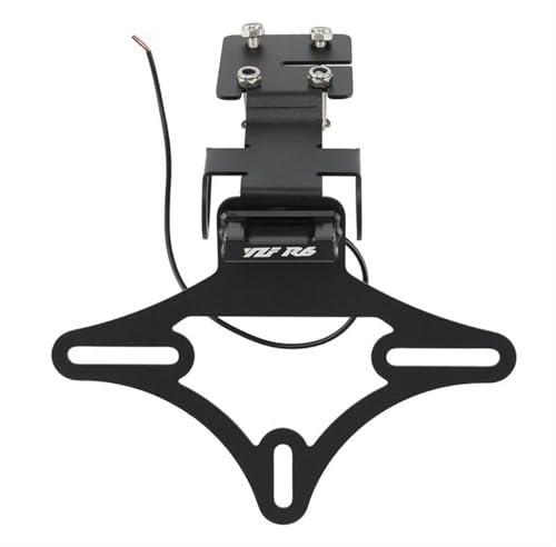 KDBDAA Rahmenzubehör Kennzeichenhalter Für Motorrad, Heckklappe Für Y&amaha YZF R6 YZF-R6 2017 2018, Kotflügel-Entferner Für Licht