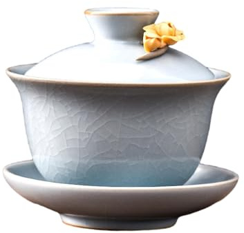 Tazón de cerámica con forma de flor para el hogar, 180 ml, juego de té Kung Fu dividido en cuencos de té, naranja y amarillo