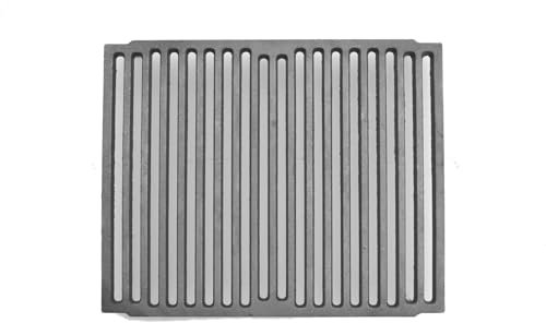 SEZAM 41,5 x 33,5 cm, rejilla de hierro fundido, diferentes diámetros, rejilla para chimenea, parrilla para chimenea, rejilla para horno, rejilla para horno, parrilla de carbón, barbacoa de gas,