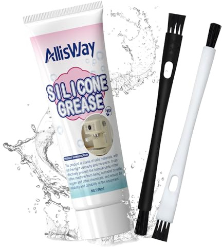 AllisWay Silicone Alimentaire, Graisse Alimentaire Machine a Cafe, Graisse Alimentaire, Graisse Silicone pour Joints Toriques, Joints et Autres Types d'Accessoires de Machines à Café, 50 ML