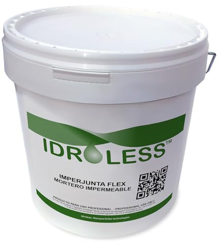 Mortero Imperjunta Flex (4kg, Blanco) - Impermeable para rellenado y sellado de juntas. Evita filtraciones de agua