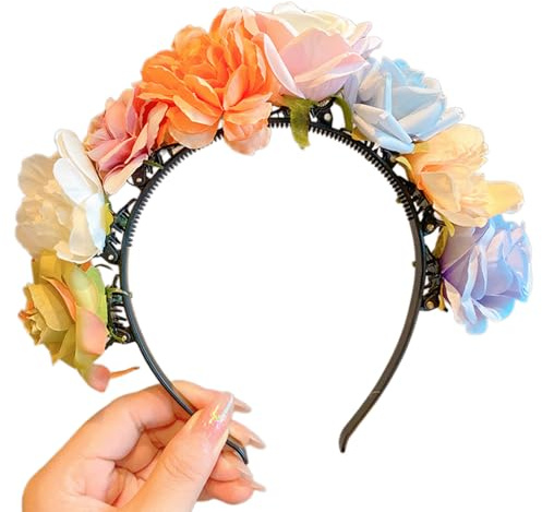 Couronne de fleurs printanières