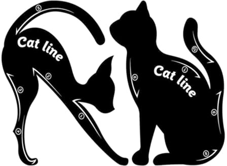Cat Stencils Smoky Eyeshadow Applicators Template Cat Shape Eye Liner & Eyeshadow Guide Tools Eyeshadow Guide