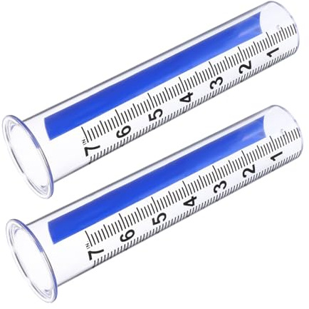 BESPORTBLE 2pièces Tube de Rechange Plastique pour Pluviomètre Petit Tube de Mesure pour Précipitations de Jardin de Pluie Résistant et Portable