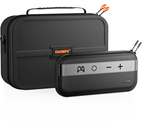 COOWPS Switch 2 Funda de Transporte 2025, con funda todo‑en‑uno y fundas delgadas, Bolsa de viaje rígida portátil con protección total para Nintendo Switch 2 consola , controlador Pro y accesorios