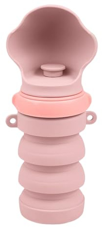 Botella de agua portátil para perros, vaso plegable a prueba de fugas, bebedero para perros con dispensador, para camping, senderismo, actividades al aire libre, paseos, parque, viaje por carretera y
