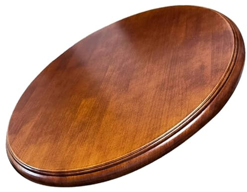 KGPGNYMYHA Plato Giratorio De Madera Lazy Susan 60cm para Mesa De Comedor, Bandeja Redonda De Madera Maciza con Base Antideslizante Y Rodamientos Silenciosos(60cm(23in))