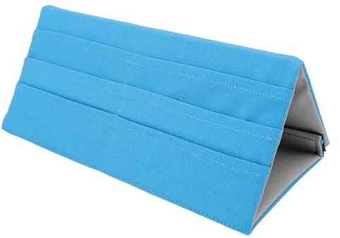 Fabater Kartenspiel-Tablett-Rack, Geräumiger, Faltbarer Pokerkartenhalter aus Stoff für Mühelose Aufbewahrung und Zugriff auf Spielkarten für Kartenspieler (BLUE)