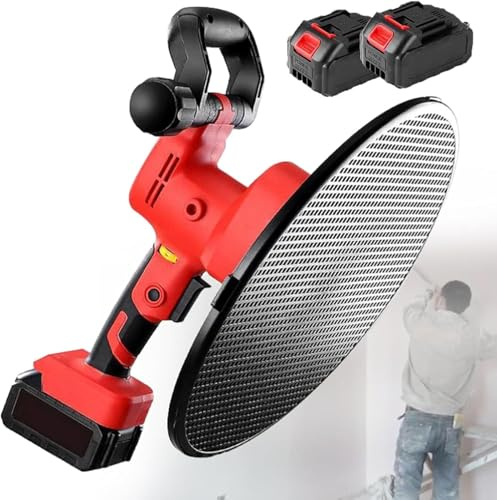 Gipsmaskin för cementväggar, 1680 W betongavdragare utjämningsverktyg 40-300 RPM, inkluderar batterier, dynor och frimurarverktyg för rendering och ström flottör