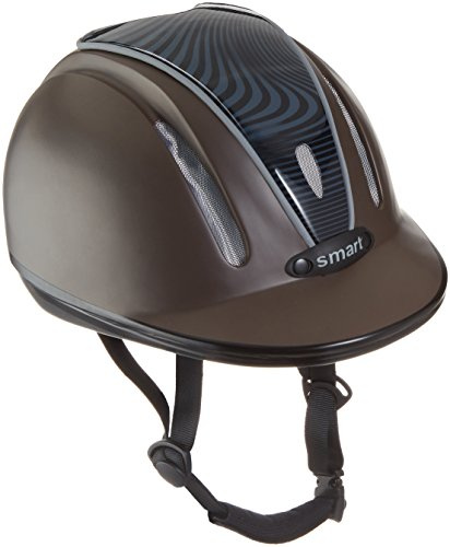 Pfiff ridhjälm 30014 smart lätt säkerhetsnät steglös inställning, brun/svart, 53–56 cm