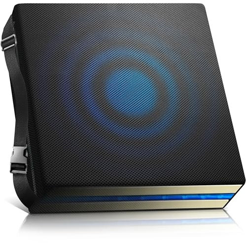 AIESI® Cojín Antiescaras Profesional (Certificado) Memory en Poliuretano expandido con cojín Interior de Gel viscoelástico y cinturón cm 44x44x8h