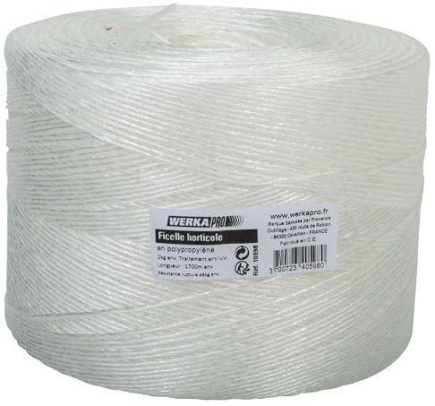 Werkapro - Spago orticolo Bianco Bobina da 1700 m