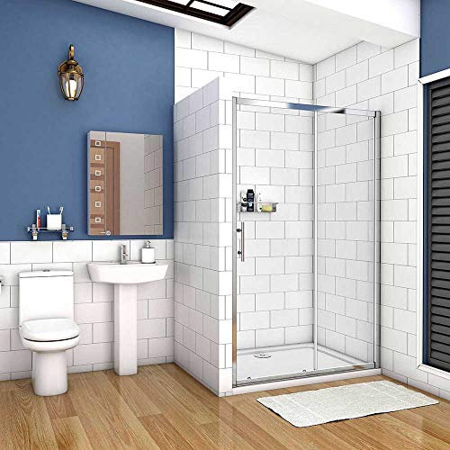 AICA porte de douche 130x190cm paroi de douche coulissante porte coulissante
