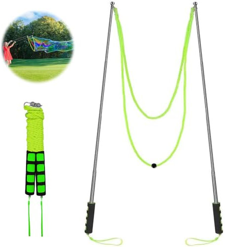Ubitree Riesenseifenblasen, Kinder Spielzeug für Seifenblasen Partei, Edelstahl Teleskopische Stäbe Outdoor
