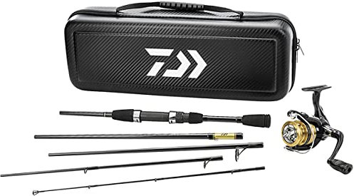 Daiwa CC20F635ML Carbon Case Travel vormontierte Süßwasserspinn-Kombination, Mehrfarbig, Einheitsgröße