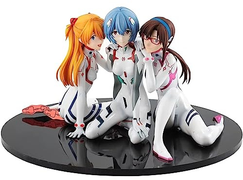 Zhongkaihua Ayanami Rei Mari Makinami Illustrious Asuka Langley Soryu-Figur, Anime-Figur, PVC-Modell, Computergehäuse, Desktop-Dekoration, Sammlerstück (8 cm)
