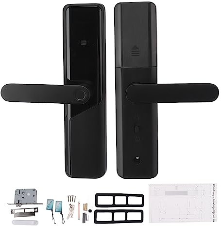 Intelligentes Türeingangsschloss, Hochsicheres Haustürgriff-Set mit Kartonpapier und Schlüsseln, Fingerabdruck-Sicherheits-Smart-Schloss für Büro, Zuhause, Zimmer, Wohnungen
