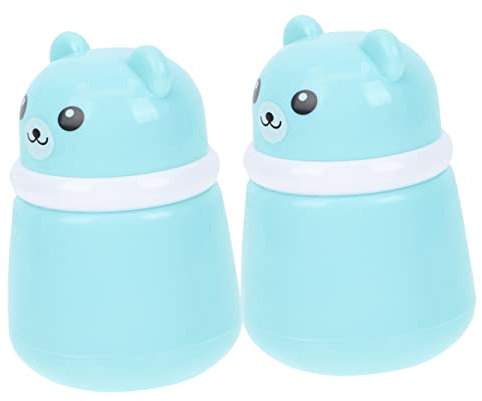 Ipetboom 2stücke Puderbehälter Mit Cartoon Bärenmotiv Talkumquastenbox Für Babypuder Großes Volumen Für Empfindliche Babyhaut Praktische Aufbewahrung Für Puderquaste