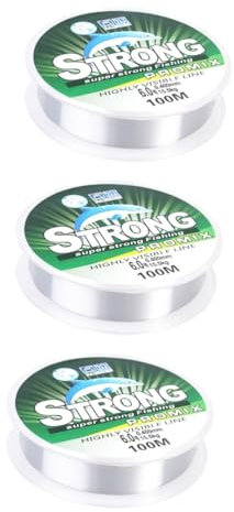 YARNOW 3-teiliges 6er-Pack 100 M Nylon-angelschnur Weich Und Glatt Hohe Transparenz Schwimmende Schnur Stabile Spule Zum Angeln