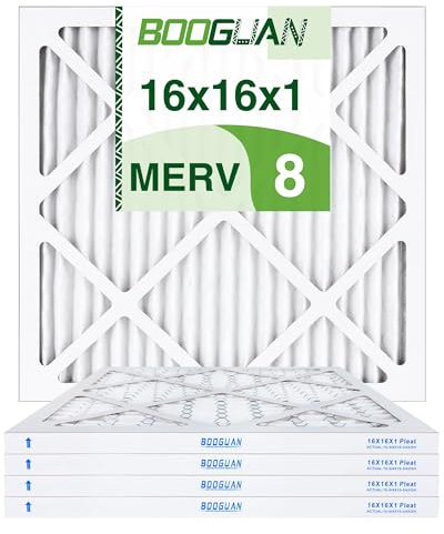 BOOGUAN Merv 8 Ofenfilter, plissiert, HVAC, AC, Ofen, Luftfilter, 4 Stück