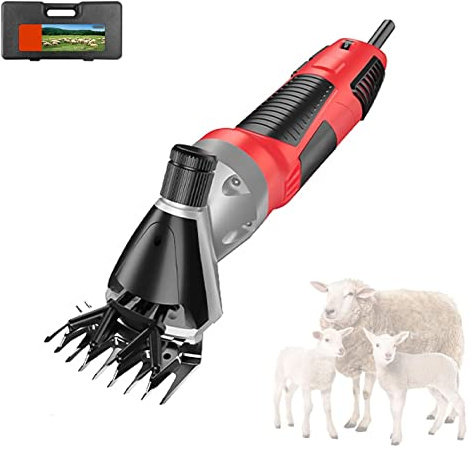 Tondeuse professionnelle robuste pour chevaux et bovins – Légère, faible vibration – Tondeuse à moutons filaire/sans fil – Fournitures agricoles