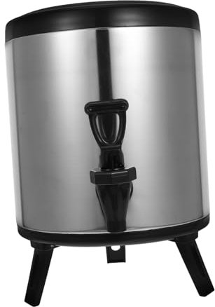 Alipis Dispensador De Bebidas Aislamiento Acero Inoxidable Frío y Caliente Cafetera Comercial