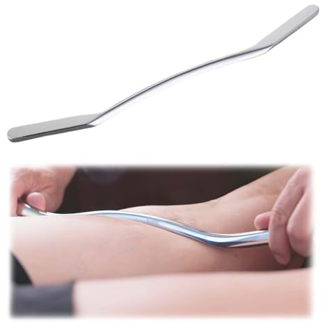 Gua Sha Werkzeug, Gua Sha Massagewerkzeug, IASTM Guasha Tool, Muskelschaber aus Edelstahl, Muskelkratzer, 8 mm, reduziert und verbessert Muskelschmerzen