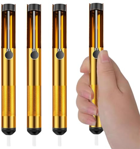 CJQRL 3 Pezzi Pompe Dissaldanti, Succhia Stagno, Pompa Dissaldante Professionale per l'aspirazione di Stagno di Saldatura liquido, Accessorio Indispensabile per Saldatore Professionale