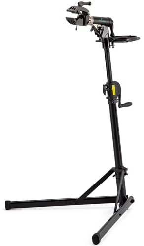 cyclists Bike Repair Stand (Max 110lbs) - eBike Stand for Workstand Maintenance - E Bike Repair Stand Bicycle Shop Home Mechanics, Hand-Cranked Lifting (Mechanical Lift)