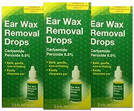 Ear Wax Removal Drops, 0.5 fl oz (Pack of 3)