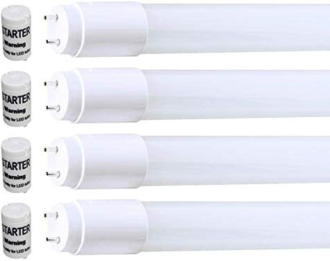 Besolis 4 x 90 cm LED Röhre T8-G13 14 Watt, 300° AUSSTRAHLUNG, 1890 Lumen, Tageslichtweiß/Kaltweiß 6000 Kelvin, 1:1 Ersatz für 24 Watt + 30 Watt Leuchtstoffröhren - inclusive LED Starter