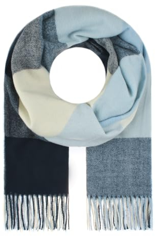 Majea Damenschal Winterschal Strickschal Damen Schal (880041) (blau 11)