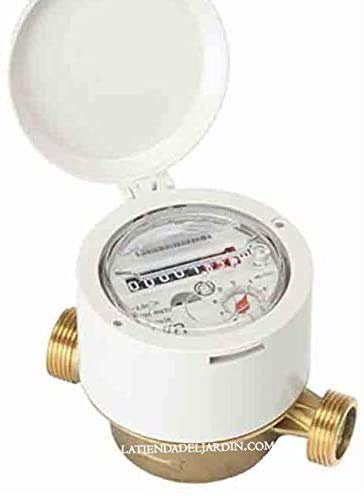 Suinga CONTADOR DE AGUA 13mm R160 RESIDENCIAL chorro único para AGUA FRIA. Permite el uso con agua potable. Contador de LATON entrada 7/8, salida 3/4. Caudal máximo 2,5 m3/h.