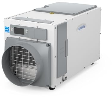 AprilAire E100 Pro 100-Pint Whole-House Dehumidifier, Energy Star Certified, Commercial-Grade Whole-Home Dehumidifier for Basement, Crawlspace, or Whole House up to 5,500 sq. ft.