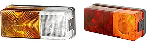 Hella 2BE 002 582-031 Blinkleuchte - 12V - Anbau - links/rechts & 2SD 002 582-021 Heckleuchte - rechts
