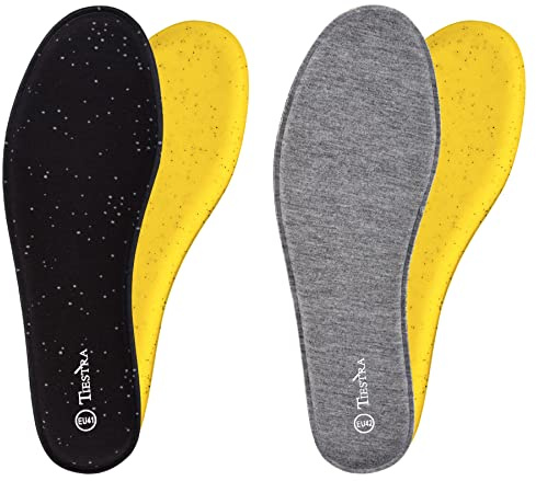 2 Pair -Shoe Inserts for Womens Memory Foam Insoles,Replacement Insoles for Work Boots Running Shoes, Cushion Shock Absorbing for Foot Pain Relief, Comfort Breathable Inner Soles 38EU,US7