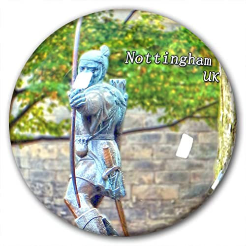 UK Nottingham Kühlschrankmagnet, Kühlschrank-Aufkleber, dekorativer Magnet, Reise-Souvenir, Kristallglas