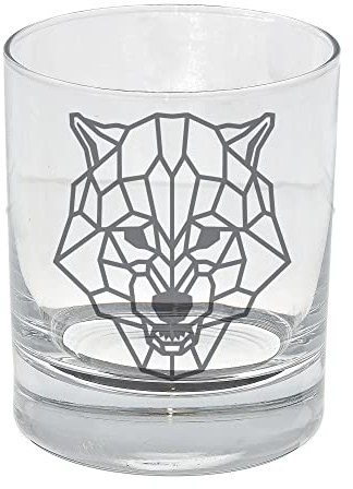 Wolf Engraved Whisky Glass Etched Wolf Drinkware Gift for Wolf Animal Lovers Birthday Gift for Her Him Wolf Gift Animal Lover Engraved Whisky/Whiskey Glass Wolf Scotch Whisky Glass Wolf Whisky Glass
