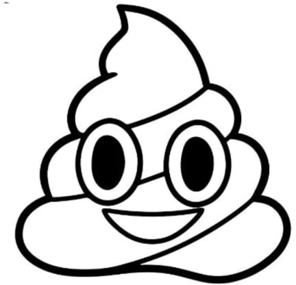 Poop - Die Cut Vinyl Decal for Cars, Trucks, Motorcycles, Vans, Laptops, ToolBoxes (Holographic, 5x5)