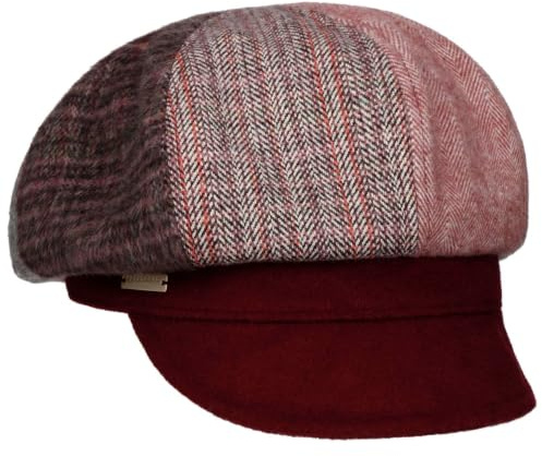 Seeberger Lanvesta Patchwork Ballonmütze Schirmmütze Schildmütze Damencap Damen - mit Schirm, Futter, Futter Winter Herbst-Winter