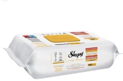 Generic Sleepy Easy Clean EXTRA Cleaning Towel, Cloths Wipe, Antibacterial, Extra Large and Strong, Vegan (Eucalyptus Frangrance), 12cm x 22cm x 7cm, 100 count
