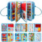 RunHero Busy Board Montessori Spielzeug Baby ab 1 Jahr Quiet Book Activity Board Motorikspielzeug Filzbuch Sensory Spielzeug Geburtstag für 1 2 3 4 5 Jahr Kinder Jungen Mädchen (Blau)