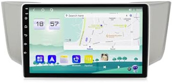For Lexus RX300 RX330 RX350 RX400H II 2 2003-2009 Car Stereo 2 Din Wireless Carplay Android Auto 9 Full IPS Touchsreen HD Live Rearview/BT 5.0/WIFI/4G SIM/DVR/GPS/SWC/FM AM Radio RDS DAB+DSP(M800S)