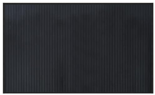 QJBSAVVA Zerbino Ingresso Interno Tappeti Camera Da Letto Tappeto Bagno Tappeti Soggiorno - Tappeto Rettangolare Nero 60x100 cm in Bambù per Ingresso Soggiorno Sala Studio Camera Da Letto