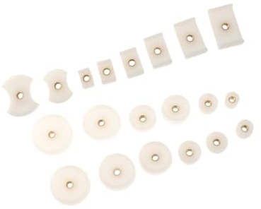 UxicRuya 20 Stück Uhrenrückseiten-Pressstanzen, Uhrenrückseiten-Gehäuseschließer-Stanzen, Uhrenrückseiten-Abdeckungsstanzen aus Nylon und Metall